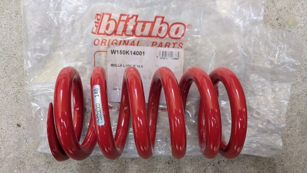 ビチューボ スプリング リヤサス用 内径59mm 長さ150mm 14kg 137.2N 新品 yss ナイトロン,オーリンズ