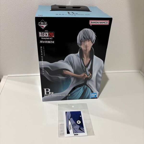 BLEACH 市丸ギン 一番くじ フィギュア 原画展 ステッカー MASTERLISE