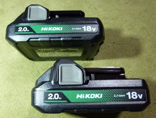 未使用 新品 HiKOKI(日立) 18Vリチウムイオンバッテリー BSL1820M 2個セットの出品