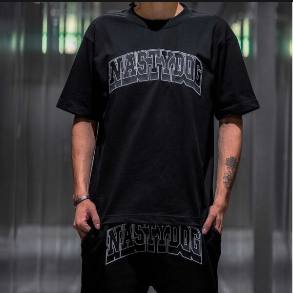 NASTYDOG Tシャツ ショートパンツ セットアップ ブラック