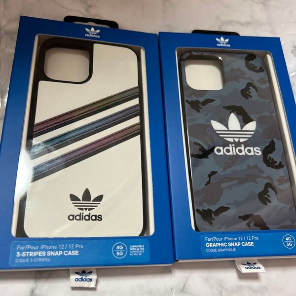 adidas iPhone12/12Pro用スマホケース 2個セット 新品未開封