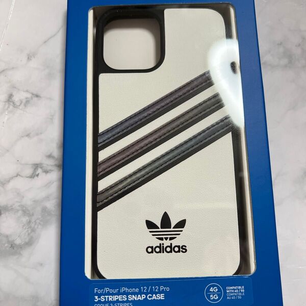 adidas iPhone12/12Pro用 スマホケース 3ストライプ
