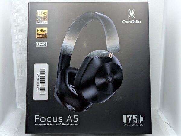 中古美品 OneOdio Focus A5 ブラック ワイヤレスヘッドホン ANC ハイレゾ LDAC Bluetooth5.4