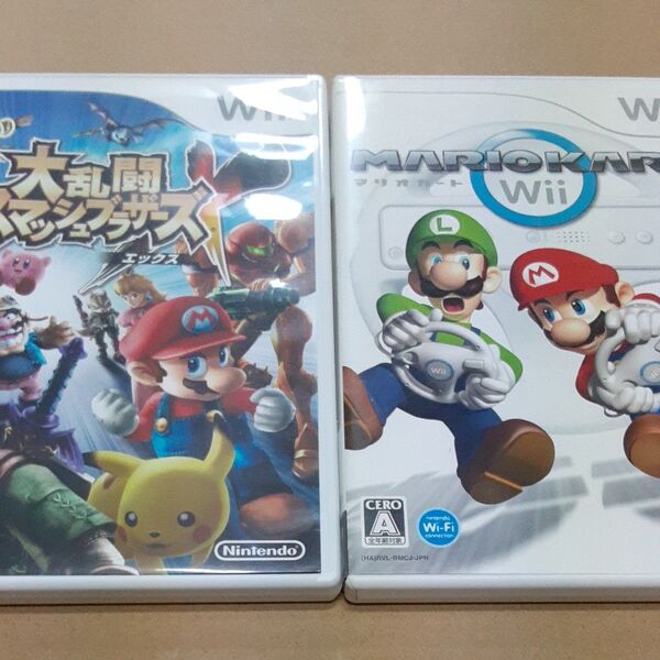 Wiiソフト 大乱闘スマッシュブラザーズX + マリオカートWii 2本セット