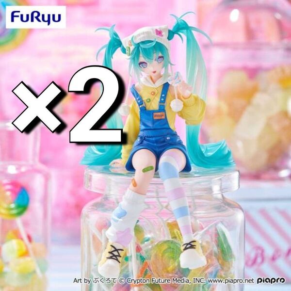 ※新作 送料無料 2個セット 初音ミク ぬーどる ストッパー フィギュア ロリポップ