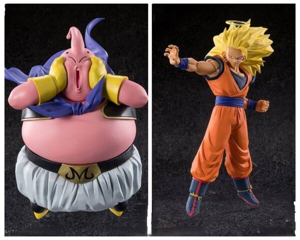 ※新作 送料無料 2個セット ドラゴンボールZ MATCH MAKERS 超サイヤ人3孫悟空 魔人ブウ フィギュア