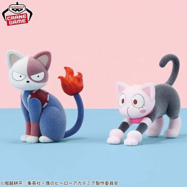※新作 送料無料 2個セット 僕のヒーローアカデミア Fluffy Puffy ショートキャット オチャネコ フィギュア
