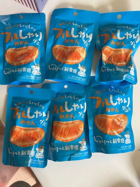 フルしゃり フルーツしゃりしゃり みかんグミ 6個セット