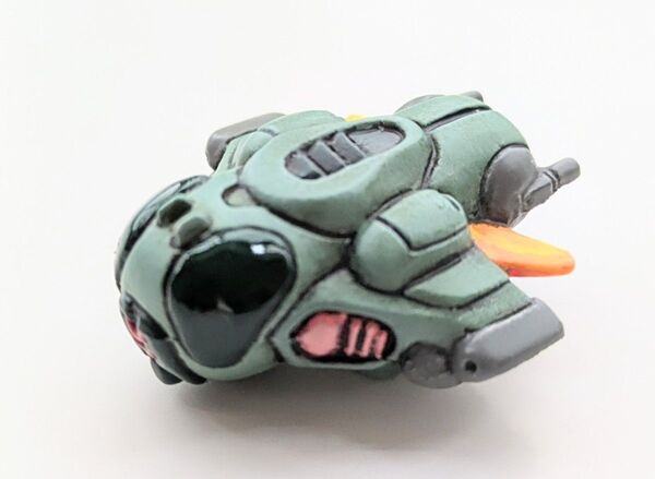 ロボケシ SDダンバイン リペイント ウイングキャリバー フォウ ガシャポン戦士 フィギュア レトロ リペイント ガン消し