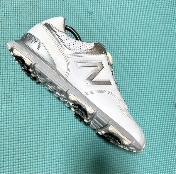 【美品】New Balance574 ゴルフシューズ26.5cm ホワイト