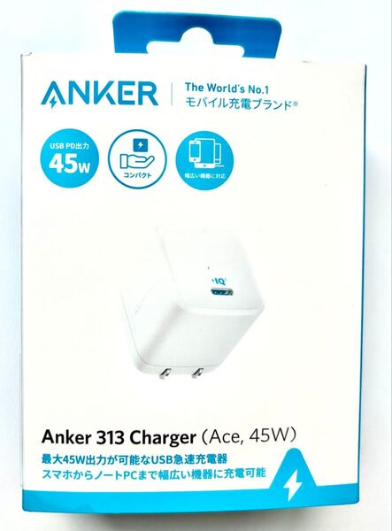 【新品未使用】Anker 313 Charger (Ace, 45W) (USB PD 充電器 USB-C) アンカー