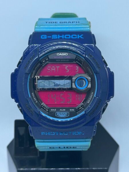 特価 CASIO G-SHOCK G-LIDE GLX-150 カシオ ジーショック 稼働品 レッド反転液晶 高輝度バックライト