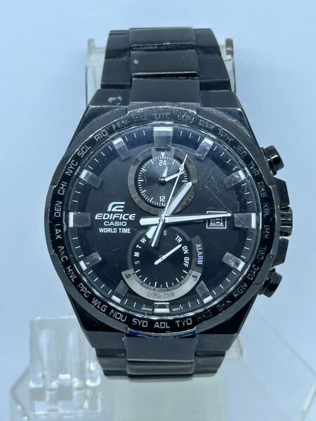 サイト最安 CASIO EDIFICE EFR-542 5/18新品電池交換済 カシオ エディフィス クロノ 稼働品 5422