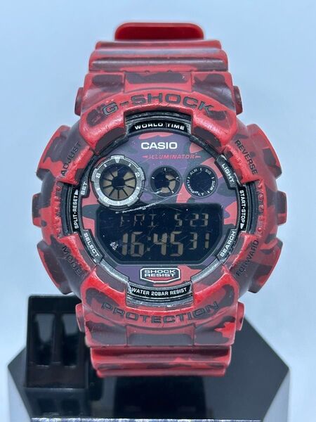 CASIO G-SHOCK GD-120CM 5/23新品電池交換済 カシオ ジーショック レッドカモフラージュ