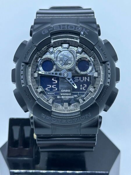 CASIO G-SHOCK GA-100CF 5/24新品電池交換済 カシオ ジーショック グレーカモ カモフラージュダイアル