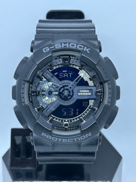 美品 CASIO G-SHOCK GA-110 5/30新品電池交換済 カシオ ジーショック オールブラック