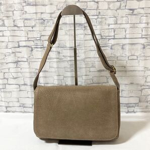 希少レア COACH オールドコーチ・ヌバック 本革 ショルダーバッグ 肩掛け斜め掛け2way仕様 ベージュ系