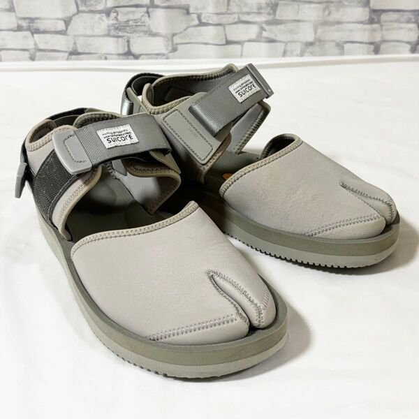 大幅値下げ↓【美品】SUICOKE スイコック・足袋サンダル 26cm ライトグレー系