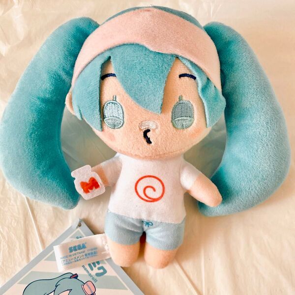 初音ミク お風呂あがり シナモロール ミニぬいぐるみ Vol.4 コラボ プライズ マスコット 牛乳 ミルク サンリオ 日本限定