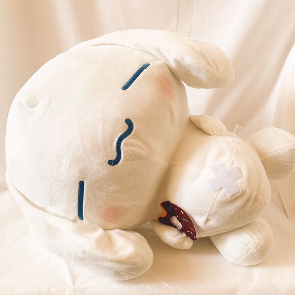 シナモロール ぬいぐるみ まんぷくごろ寝 特大 BIG サンリオ Sanrio プライズ