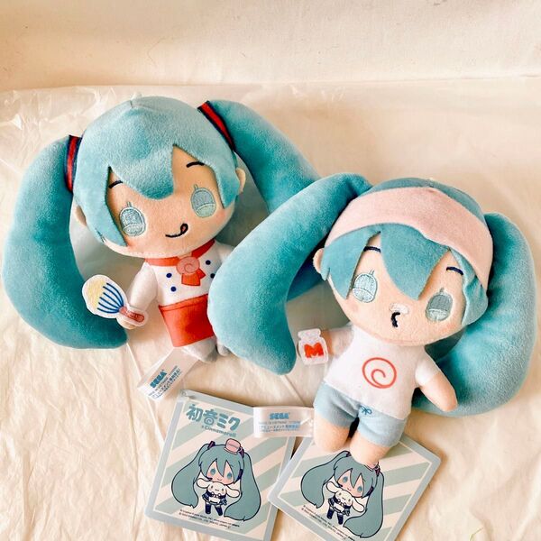 初音ミク お風呂あがり シナモロール ミニぬいぐるみ Vol.4 コラボ 2個 ぬいぐるみ マスコット 湯上がり デフォルメ 公式