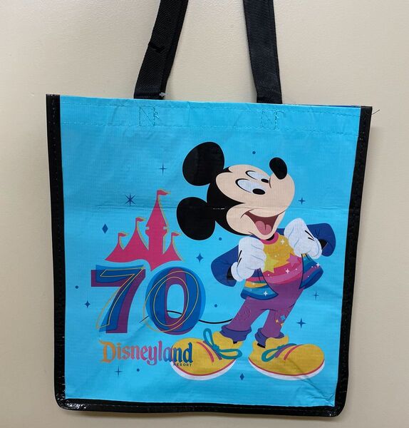 70周年限定 ショッピングバッグ カリフォルニアディズニー アナハイム 海外ディズニー限定