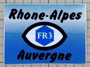 外国 古いステッカー：FR3 Auvergne 目 ロゴ ビンテージ 車 +Kb