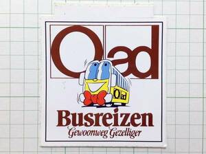 外国のステッカー：Oad バス Busreizen ビンテージ オランダ フランス Fb