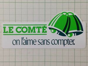 フランスのステッカー：LE COMTE コンピューター 広告 ビンテージ +Fe