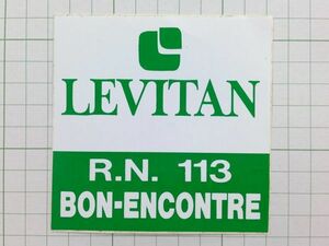 外国のステッカー：levitan ビンテージ 雑貨 車 フランス Fb