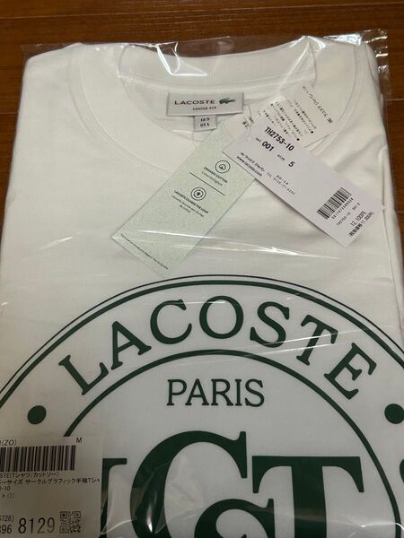 価格相談有。新品未使用 LACOSTE サークルグラフィック 半袖Tシャツ ラコステ