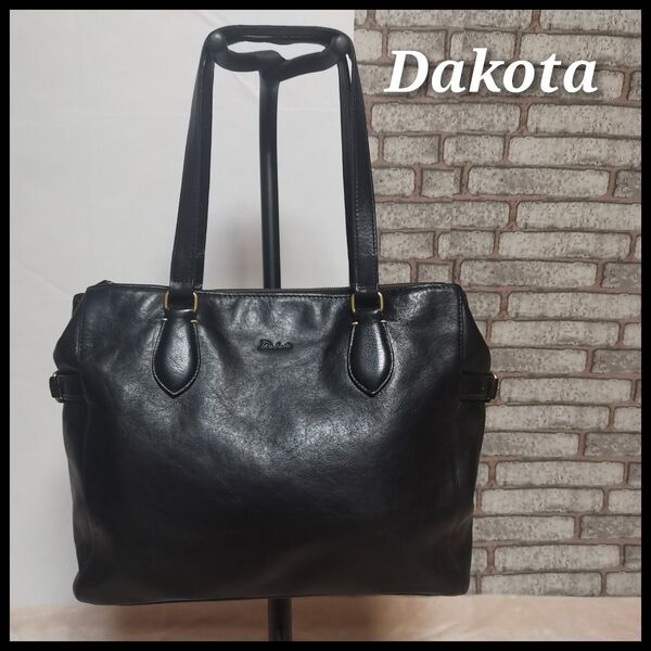 Dakota ダコタ レックス トートバッグ A4収納可 レザー ブラック