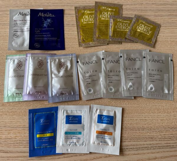 化粧品サンプル まとめ売り Melvita DHC POLA FANCL Elleri