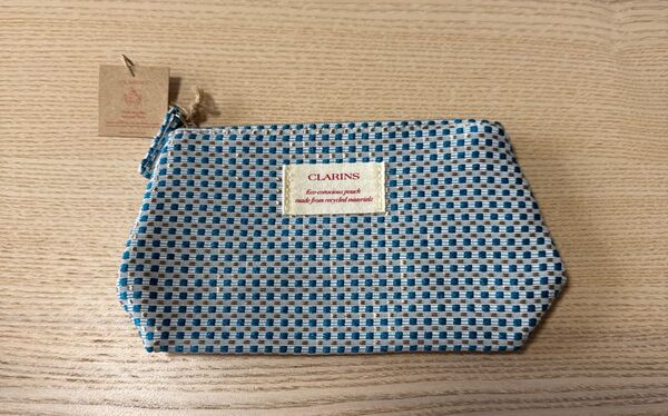 CLARINS クラランス ポーチ (ブルー系)