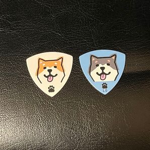 柴犬 黒柴 ピック ギター ベース ケースキーホルダー別売り ギターピック ピック