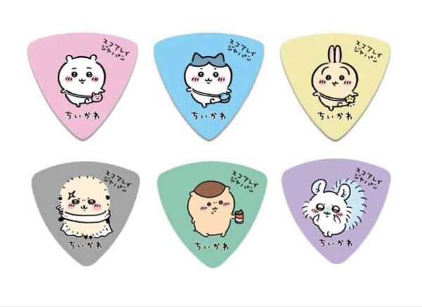 ちいかわ ハチワレ うさぎ ラッコ くりまんじゅう モモンガ ピック ギター ベース キーホルダー 別売り