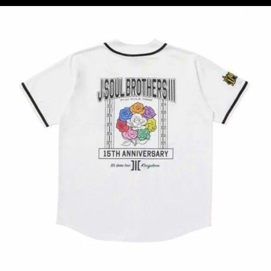 【FC限定】三代目J SOUL BROTHERS KINGDOM ベースボールシャツ WHITE