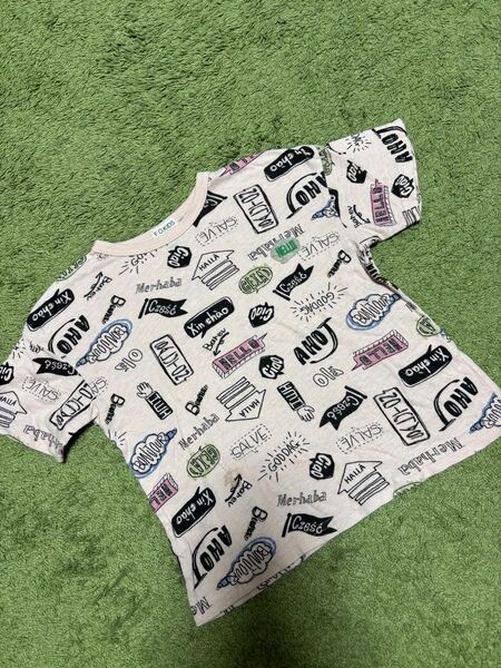F.O.KIDS 総柄プリントTシャツ 半袖カットソー 110㎝