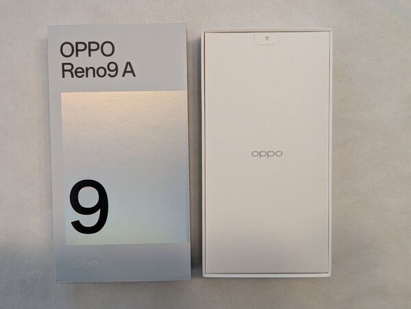スマホ OPPO Reno9 A 黒色 空箱と付属品 未使用