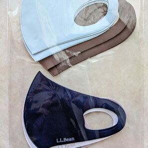 LLBeanウレタンマスク3枚 + 無地4枚
