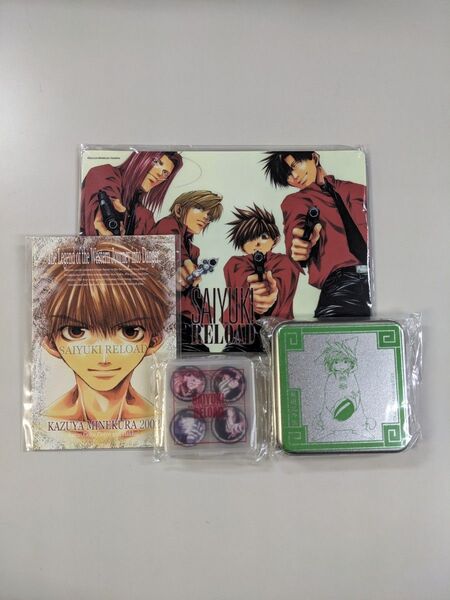 最遊記マウスパッド/ピンバッチ/缶バッチ/ポストカードの 4点セット