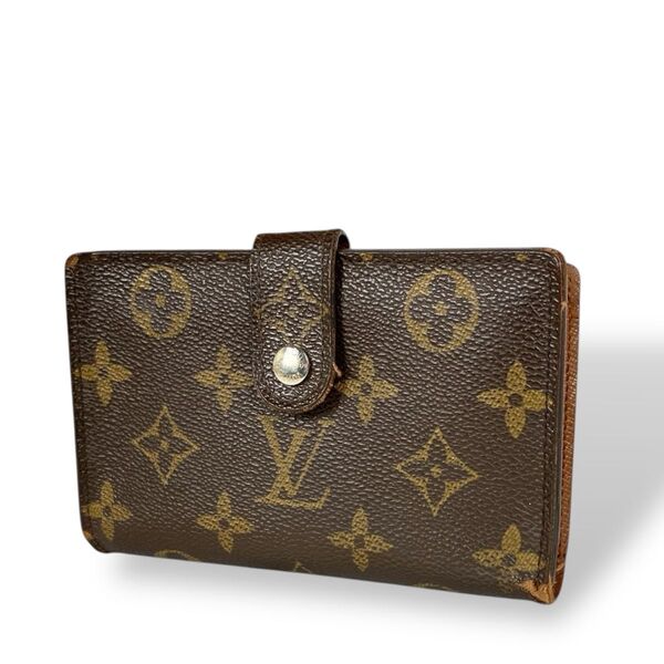 ルイヴィトン モノグラム 財布 折財布 二つ折財布 がま口 レディース LOUIS VUITTON 送料無料 匿名配送