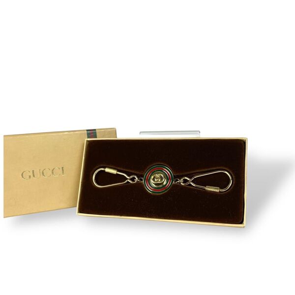 GUCCI グッチ インターロッキング キーホルダー キーリング 箱付き アクセサリー チャーム 送料無料 匿名配送
