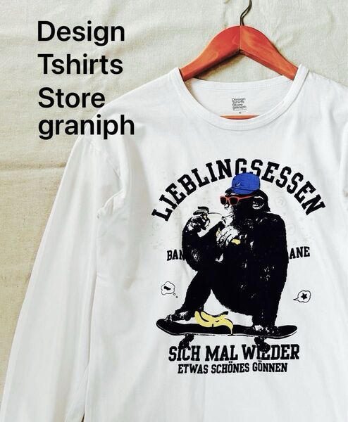 graniph 長袖プリントTシャツ ユニセックス Sサイズ キッズ150くらい