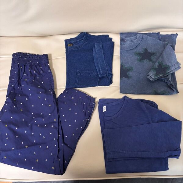kids Boys ブルー系夏服セット130cm UNIQLO ZARA MARKEY'S KITO HOUSE Tシャツ パンツ