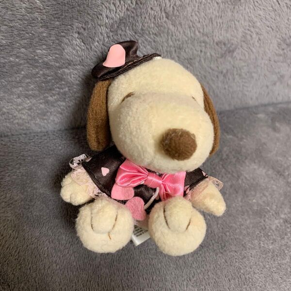 スヌーピーマスコット女の子中古ぬいぐるみ