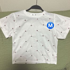 Blue Strive ハート柄Tシャツ ホワイト