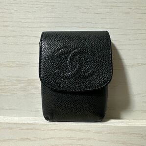 CHANEL シガレットケース キャビアスキン ブラック