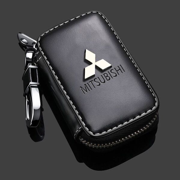 三菱(MITSUBISHI)キーケース レザー 革 キーカバー 高級 オシャレss