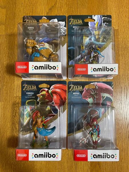 【未開封未使用品】Nintendo amiibo ゼルダの伝説シリーズ 4英傑セット